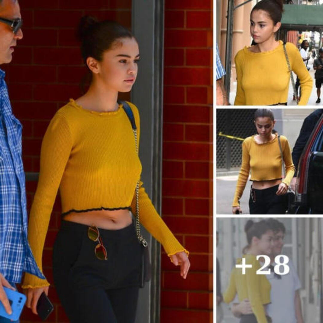Braless Selena Gomez flashes her toned tum in a crop top during break from Woody Allen movie