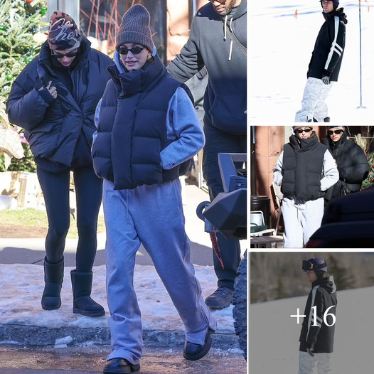 “Hailey Bieber Joins a Gal Pal for Brunch as Justin Bieber Hits the Slopes During Their Snowy Aspen Vacation